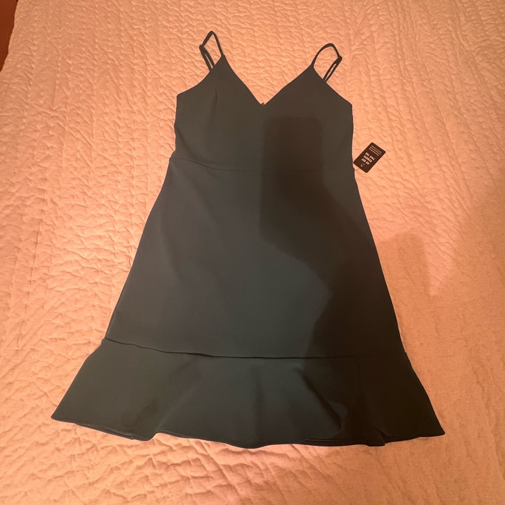 Express Teal Mini Dress